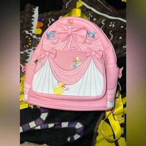 Loungefly Pink Cinderella Stage Mini Backpack